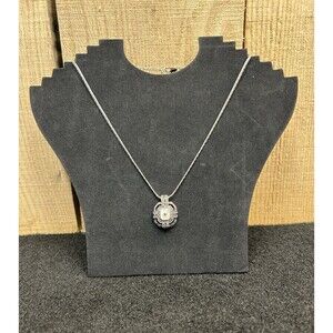 Park Lane DEMURE Genuine Marcasite And Mother Of Pearl 16-19" Necklace J145